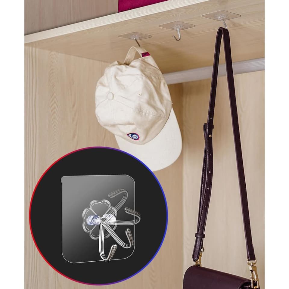 Móc Dán Tường Siêu Dính chịu lực 6*6cm Nanygo - ảnh 5