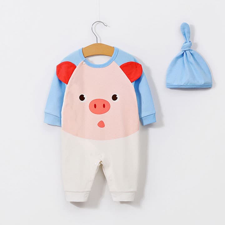 Bộ Body Dài Tay Kèm Mũ Cho Bé - [BDD4] - ảnh 7