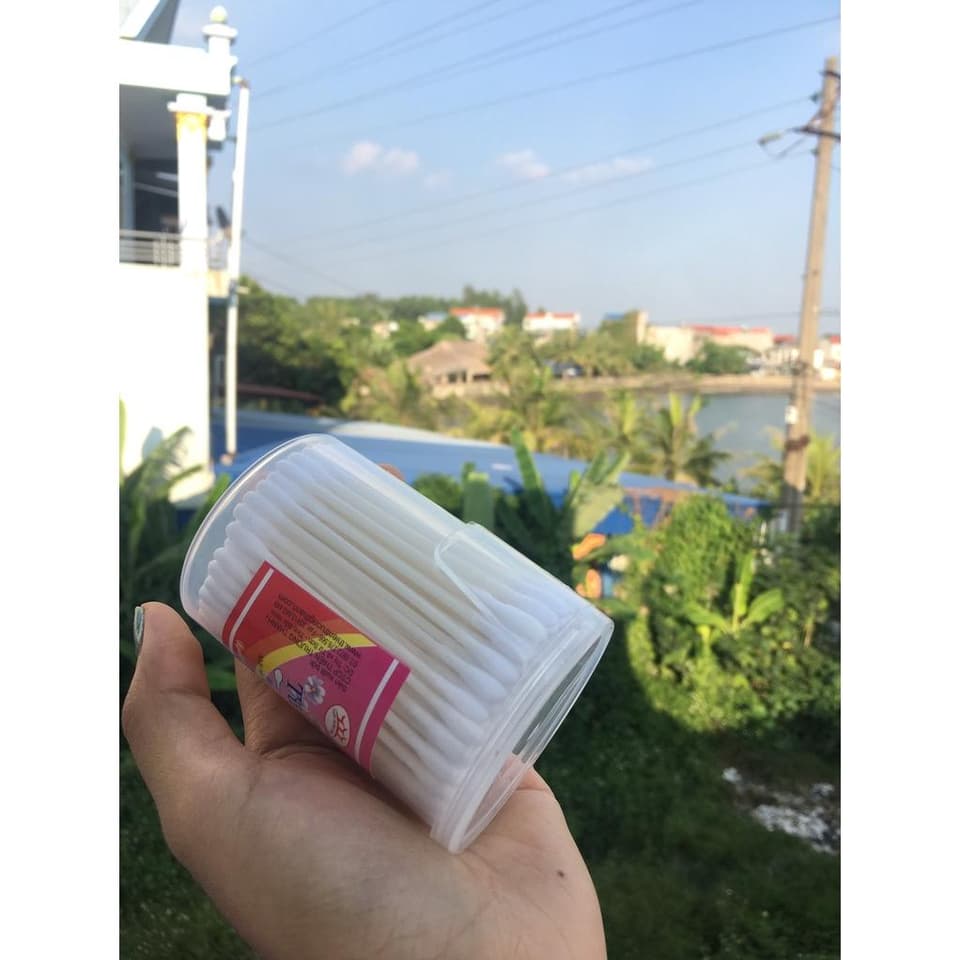 [1 hộp 180 que] Tăm Bông Trẻ Em, Bông Tăm Ngoáy Tai Cho Trẻ Sơ Sinh - ảnh 6