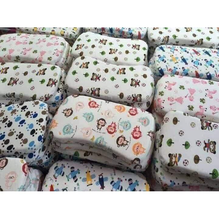 Gối Cao Su Non Mềm Cho Bé Sơ Sinh Chống Bẹp Đầu Lõm Giữa - ảnh 5