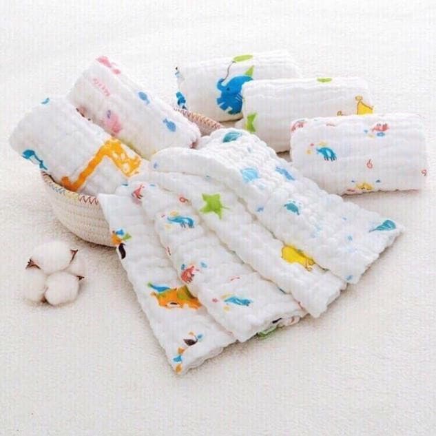 Khăn Mặt Xô 6 Lớp Rửa Mặt Cho Bé - ảnh 4