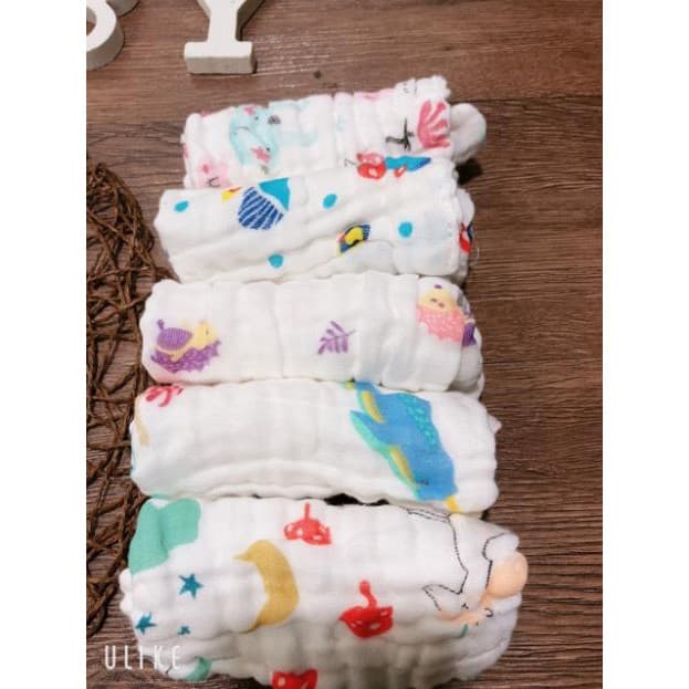 Khăn Mặt Xô 6 Lớp Rửa Mặt Cho Bé - ảnh 8