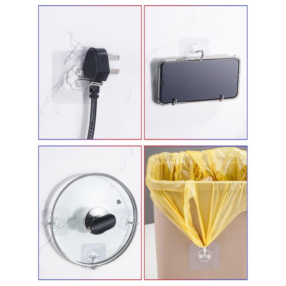 Móc Dán Tường Siêu Dính chịu lực 6*6cm Nanygo - ảnh 4