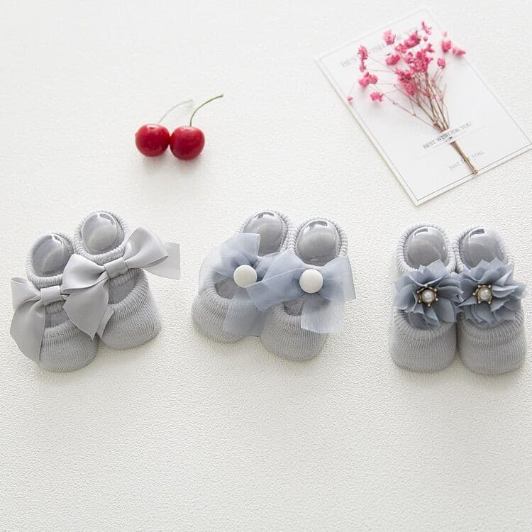 Freeship 💝 Tất trẻ em đính nơ chống trơn trượt - TAT02 - ảnh 5