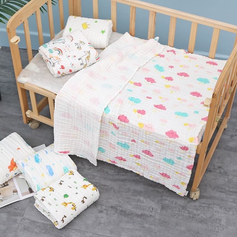 Khăn tắm xô 6 lớp siêu mềm, siêu thấm KT 110x110cm - ảnh 7