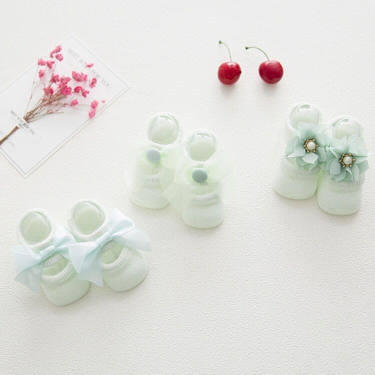 Freeship 💝 Tất trẻ em đính nơ chống trơn trượt - TAT02 - ảnh 4