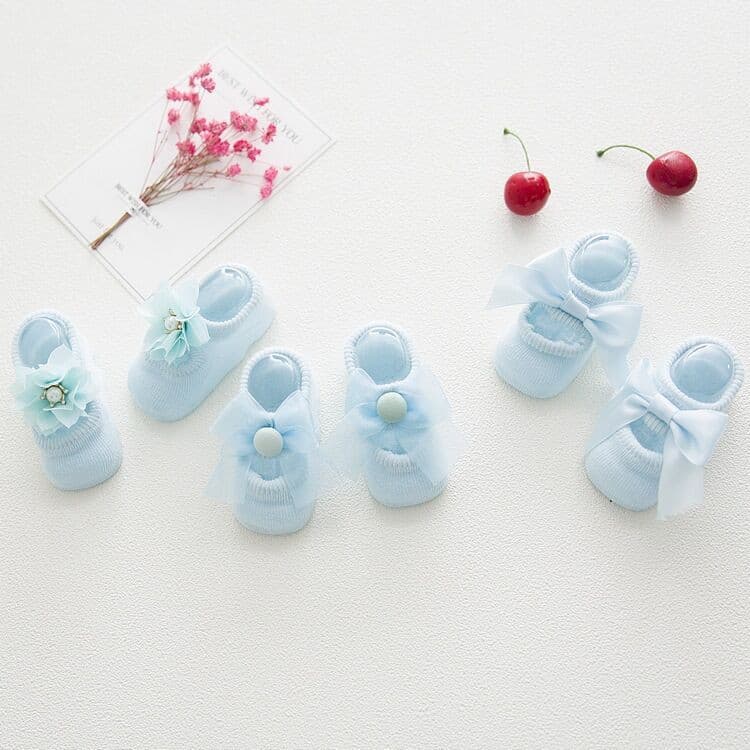 Freeship 💝 Tất trẻ em đính nơ chống trơn trượt - TAT02 - ảnh 3