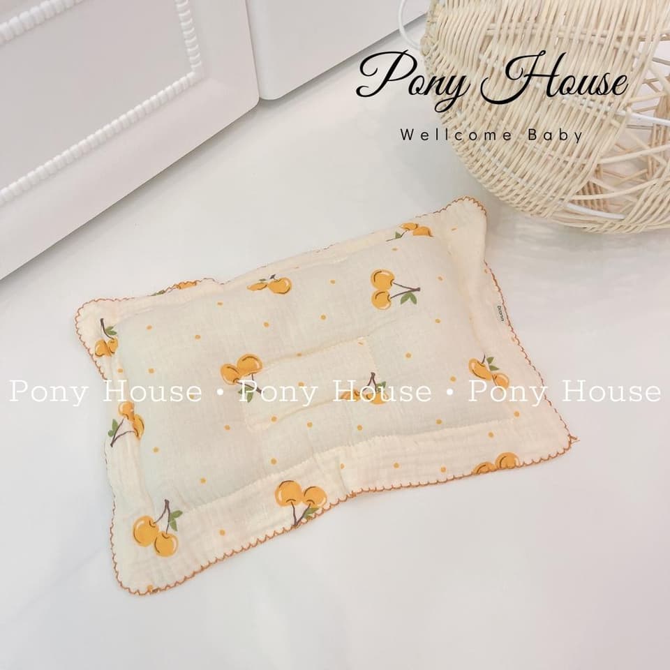 Gối Xô Sơ Sinh Boona Gối Lõm Chống Méo Đầu Xô Muslin Ruột Bông Tự Nhiên Cho Bé Sơ Sinh Siêu Mềm, Thấm Hút Mồ Hôi Tốt - ảnh 8