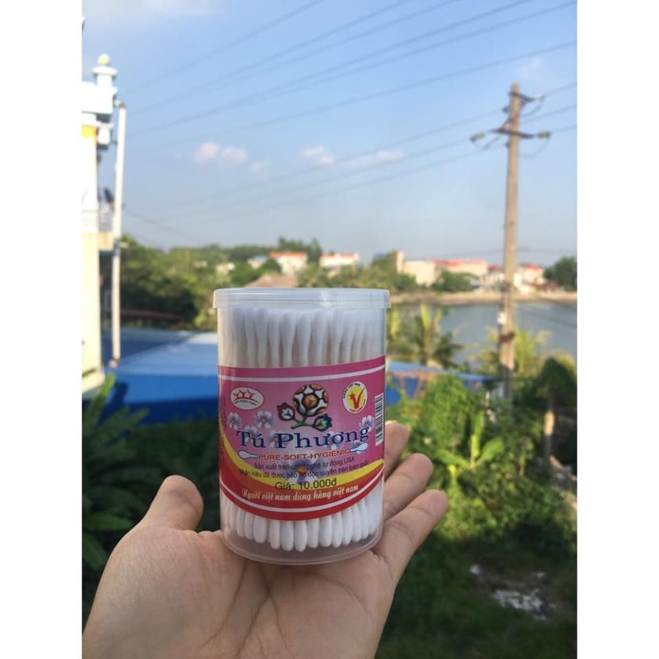 [1 hộp 180 que] Tăm Bông Trẻ Em, Bông Tăm Ngoáy Tai Cho Trẻ Sơ Sinh - ảnh 7