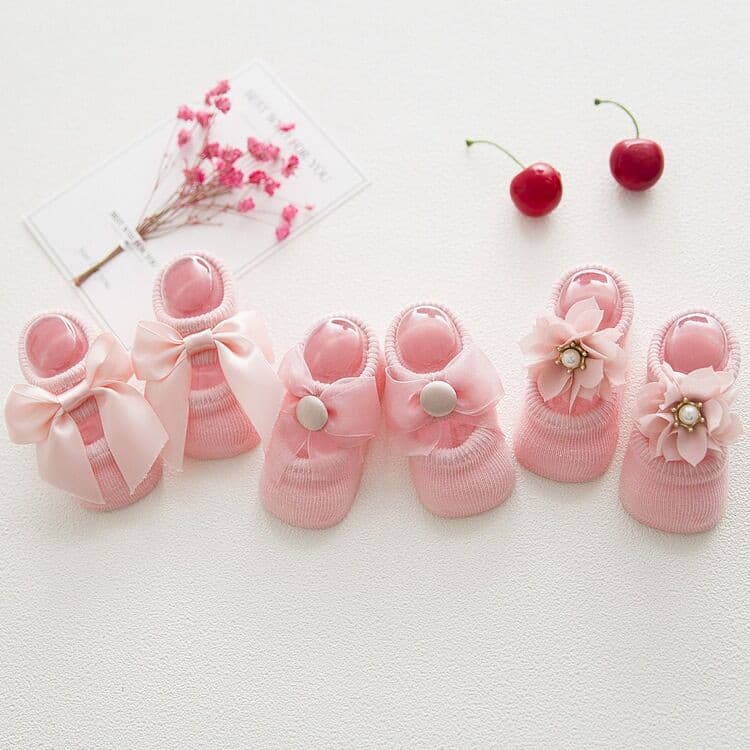 Freeship 💝 Tất trẻ em đính nơ chống trơn trượt - TAT02 - ảnh 6