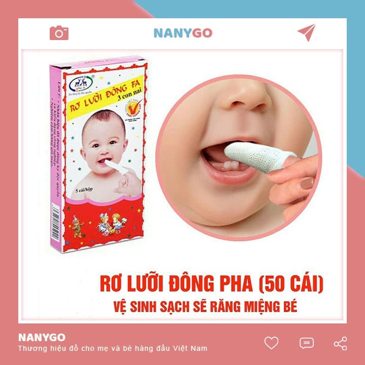 Rơ Lưỡi Đông Fa Hiệu 3 Con Nai - 1 Bịch 10 Hộp 50 Cái Cho Bé