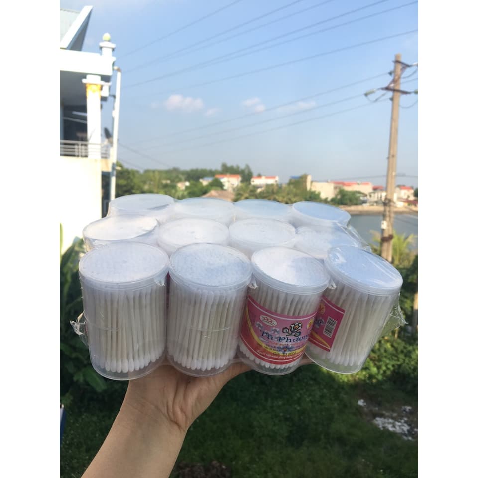 [1 hộp 180 que] Tăm Bông Trẻ Em, Bông Tăm Ngoáy Tai Cho Trẻ Sơ Sinh - ảnh 9