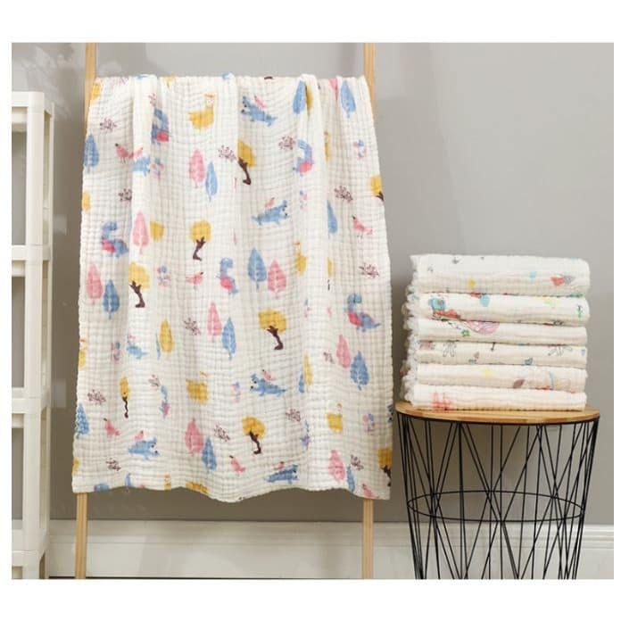 Khăn tắm xô 6 lớp siêu mềm, siêu thấm KT 110x110cm - ảnh 2
