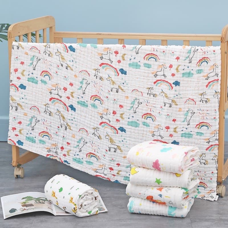 Khăn tắm xô 6 lớp siêu mềm, siêu thấm KT 110x110cm - ảnh 9
