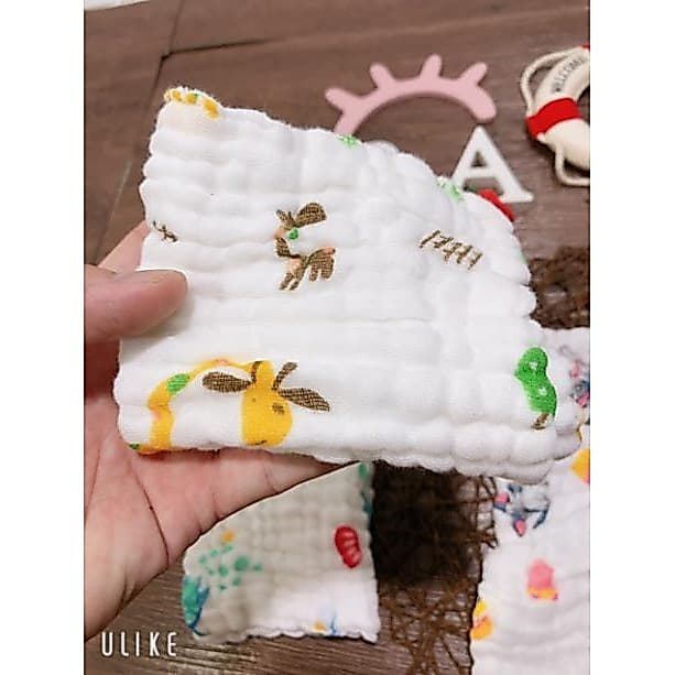 Khăn Mặt Xô 6 Lớp Rửa Mặt Cho Bé - ảnh 9