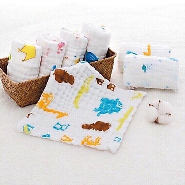 Khăn Mặt Xô 6 Lớp Rửa Mặt Cho Bé - ảnh 3