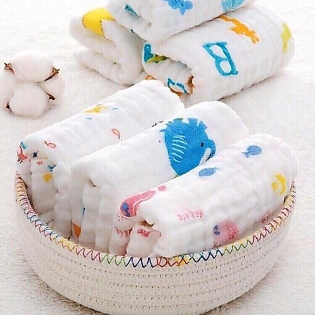 Khăn Mặt Xô 6 Lớp Rửa Mặt Cho Bé - ảnh 5