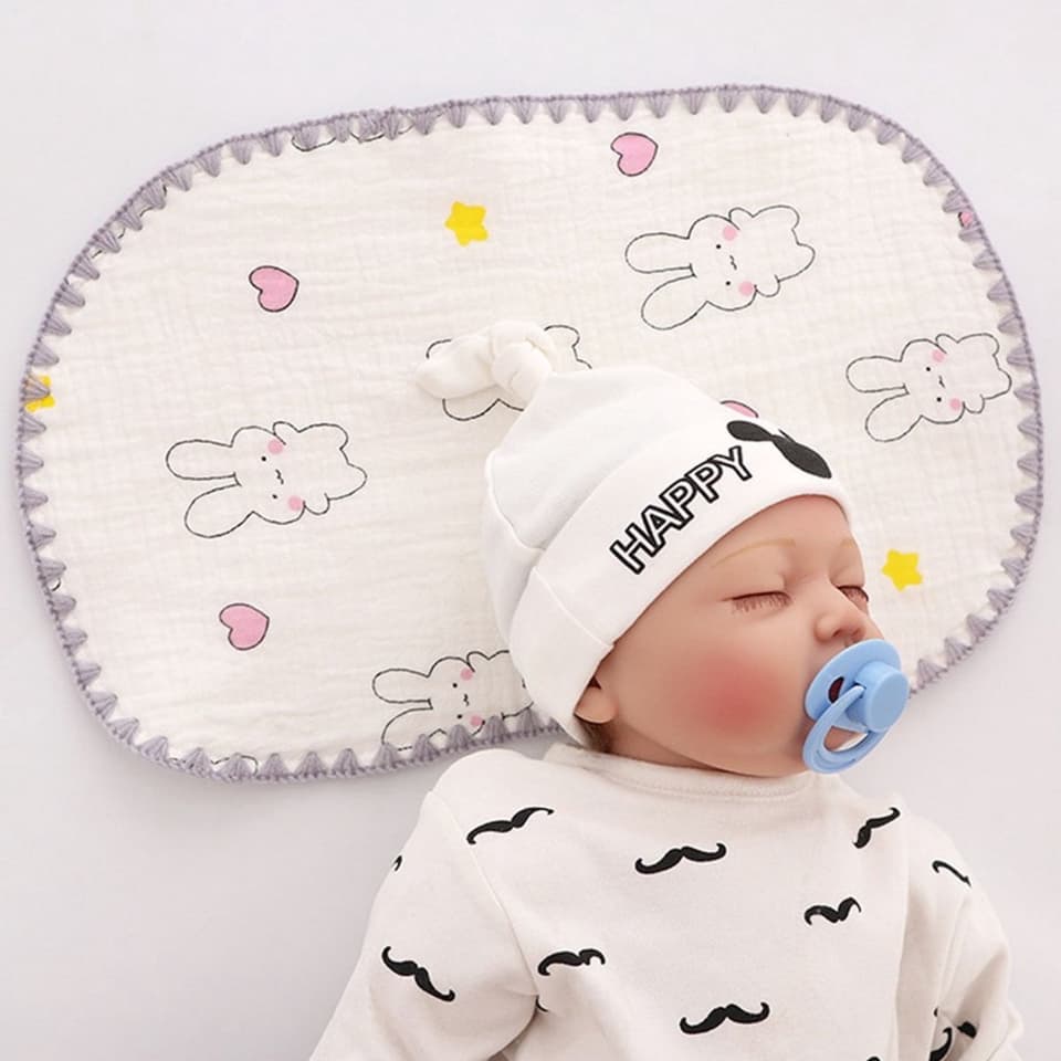 Gối xô sơ sinh 10 lớp mềm mại, thoáng khí cho bé