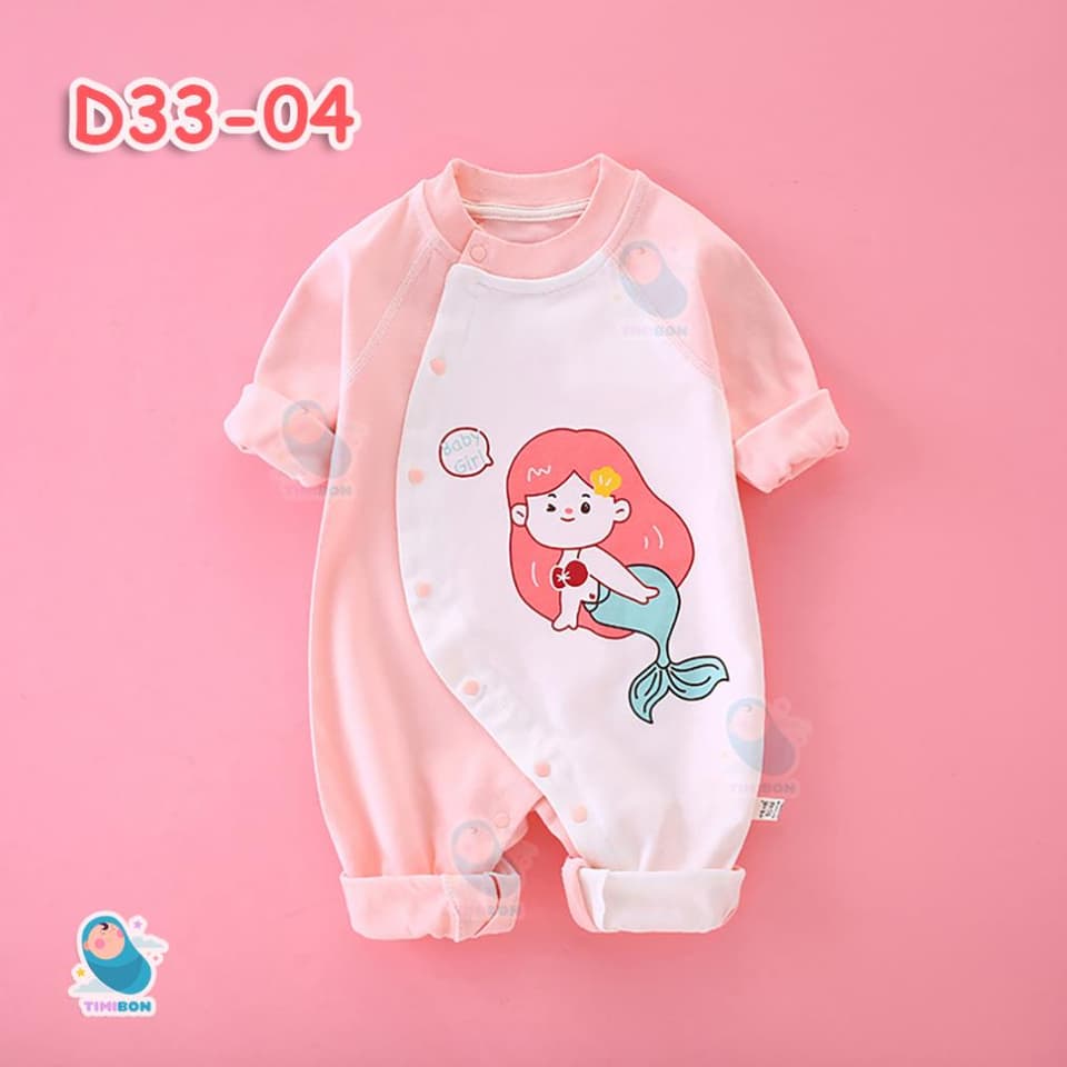 Quần Áo Trẻ Em Hình Thú Bộ Body Dài Tay Cho Bé Trai Bé Gái Trẻ Sơ Sinh Đến 12kg - [BDD33] - ảnh 6