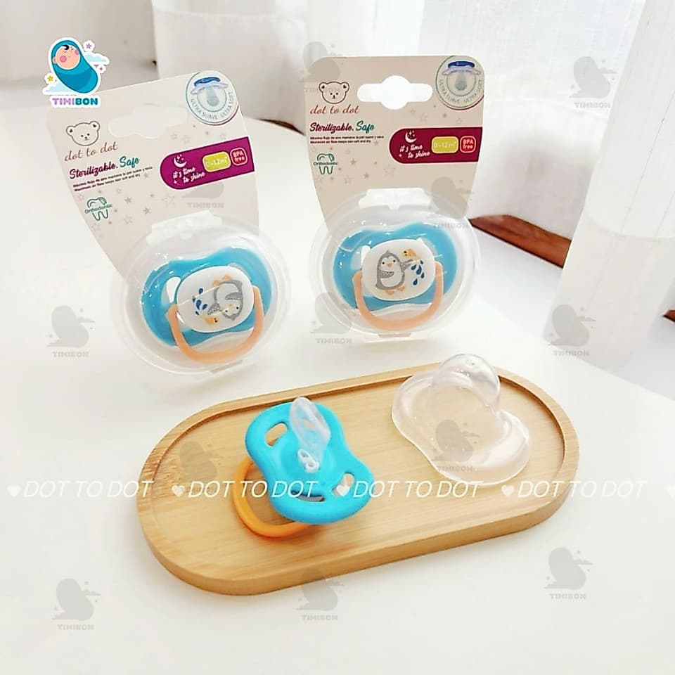 Ti Giả Dottodot Ultra Air Nighttime – Thông Khí, Đầu Dẹt Siêu Mềm, Phát Sáng Ban Đêm Cho Bé [TG02] - ảnh 6