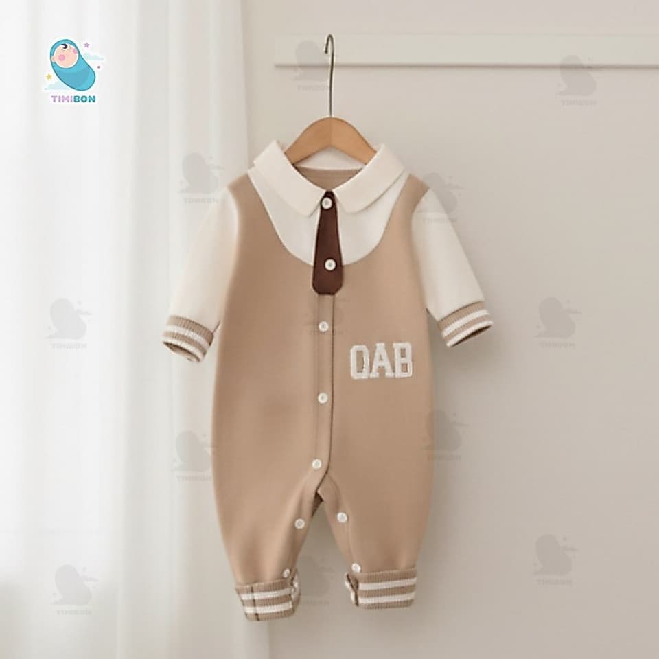 BODY LEN DÀI TAY THU ĐÔNG CHO BÉ Họa Tiết OAB Xinh Xắn, Chất Liệu Mềm Mại Co Giãn, Giữ Ấm Tốt [BDD103] - ảnh 6