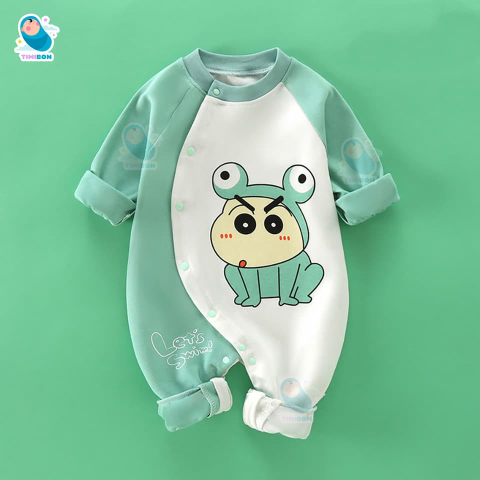[ Tặng Kèm Mũ ] Quần Áo Trẻ Em Bộ Body Dài Tay Cho Bé Trai Bé Gái Trẻ Sơ Sinh Đến 12kg - [BDD27] - ảnh 2