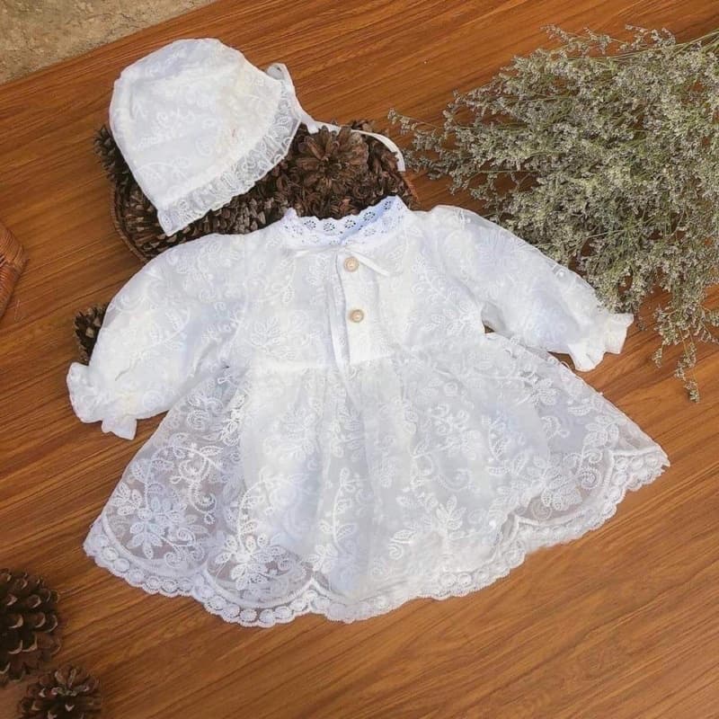 Body váy dài tay tiểu thư cho bé gái