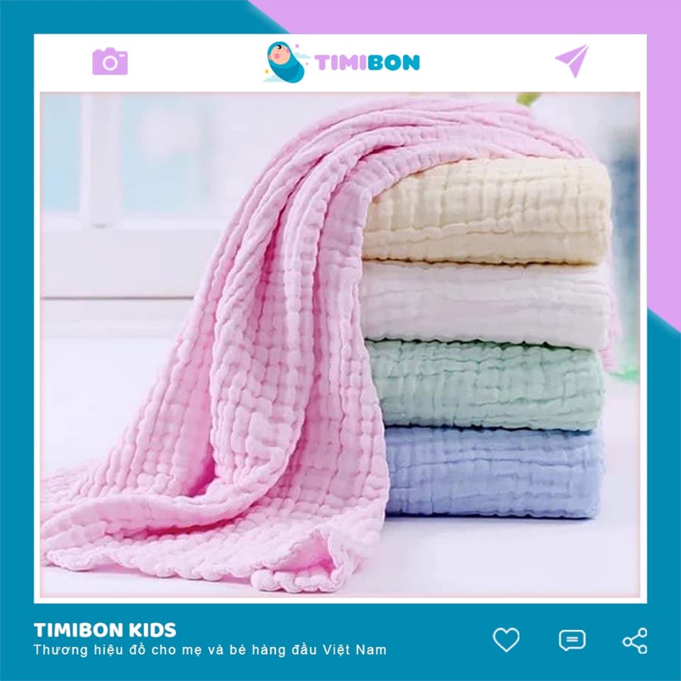 Khăn tắm xô 6 lớp siêu mềm, siêu thấm cho bé hàng cao cấp