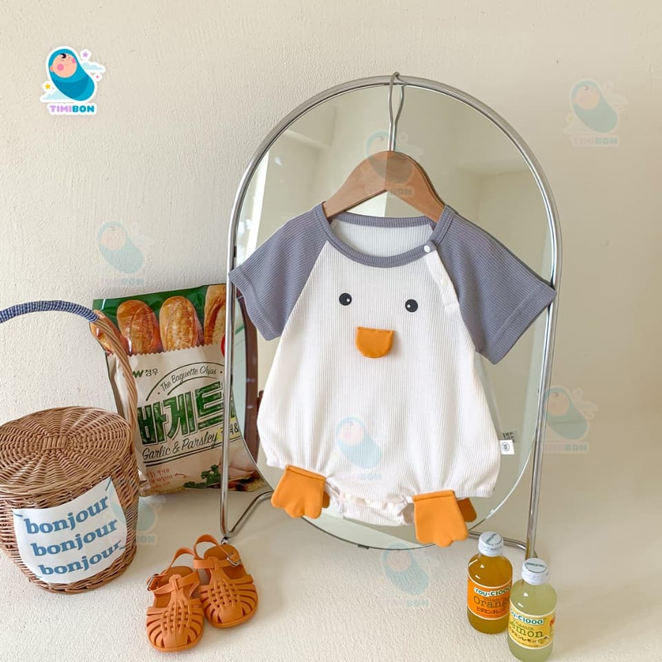 [ Chất Tăm Lạnh ] Bộ body Chip Bé Trai Gái Hình Thú Ngộ Nghĩnh Bodysuit Cho Bé Mềm Mát Quần Áo Sơ Sinh - [BDCHIP36] - ảnh 3