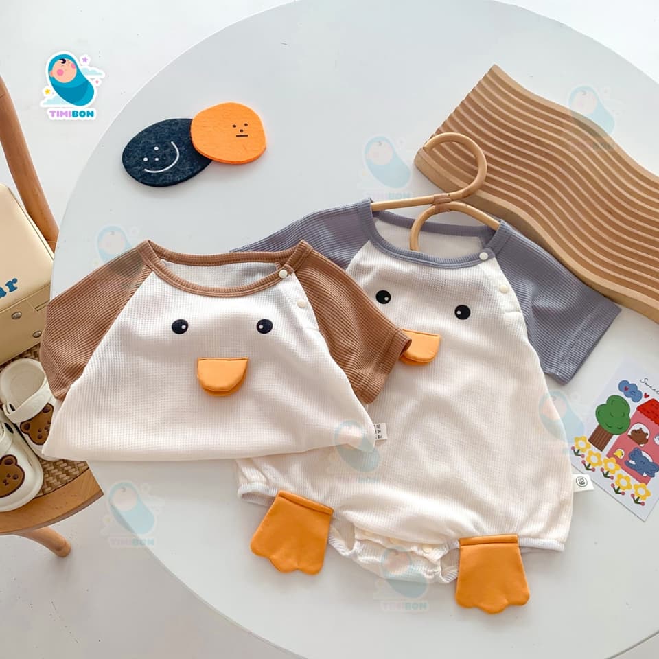 [ Chất Tăm Lạnh ] Bộ body Chip Bé Trai Gái Hình Thú Ngộ Nghĩnh Bodysuit Cho Bé Mềm Mát Quần Áo Sơ Sinh - [BDCHIP36] - ảnh 5