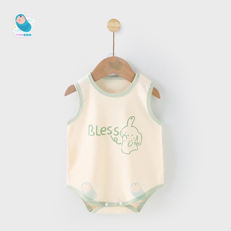 [ Vải Thun Lạnh ] Áo Liền Quần Bộ Body Chip 3 Lỗ In Hình Đơn Giản Cho Bé Gái Bé Trai Sơ Sinh - [BDCHIP40] - ảnh 3