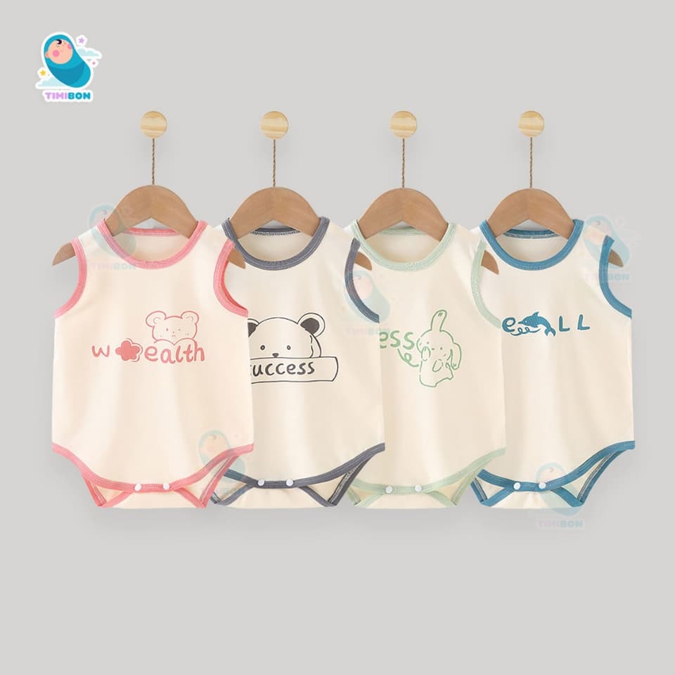 Combo Set 4 Body Chip Cho Bé Chất Vải Mềm Mát Cho Mùa Hè Mẫu Quần Áo Sơ Sinh In Hình Dễ Thương - [SET401] - ảnh 8