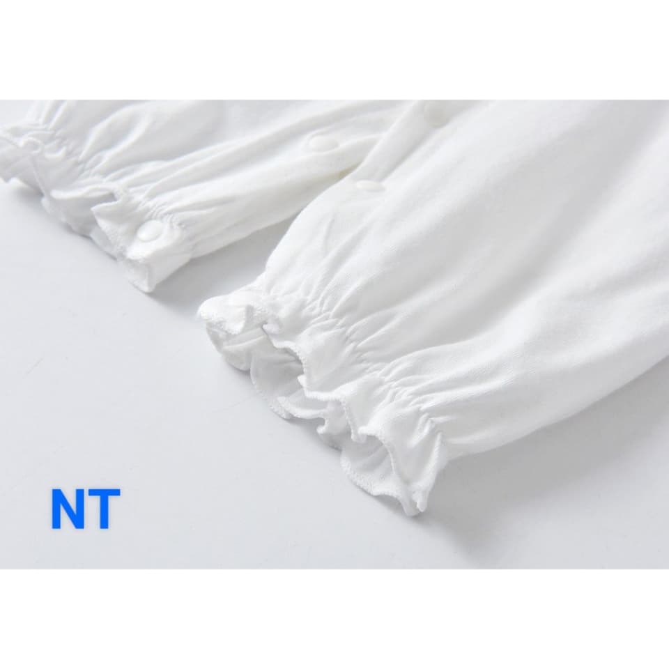 Bộ Áo Liền Quần Ngắn Tay Phối Ren Bé Gái Sơ Sinh BDC36 - ảnh 4