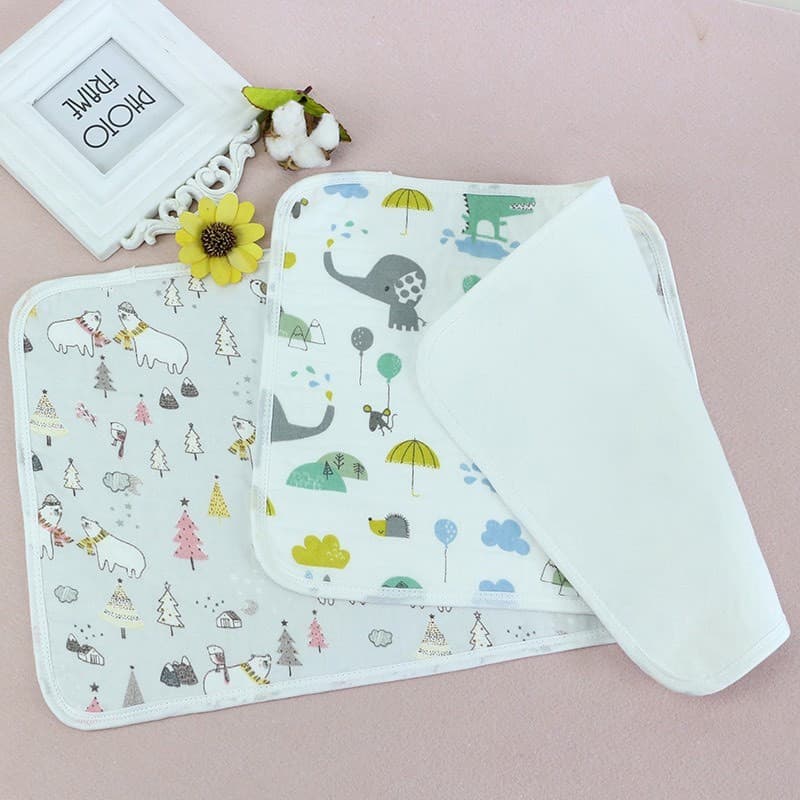 SET 5 Miếng lót thay bỉm chống thấm 5 lớp sợi tre Organic cho bé (30x30cm) - ảnh 2