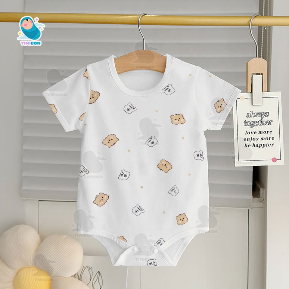 [ Chất Thun Lạnh Petit ] Body Chip Cộc Tay Cho Bé Trai, Bé Gái Từ Sơ Sinh Đến 12kg - [BDCHIP15] - ảnh 7