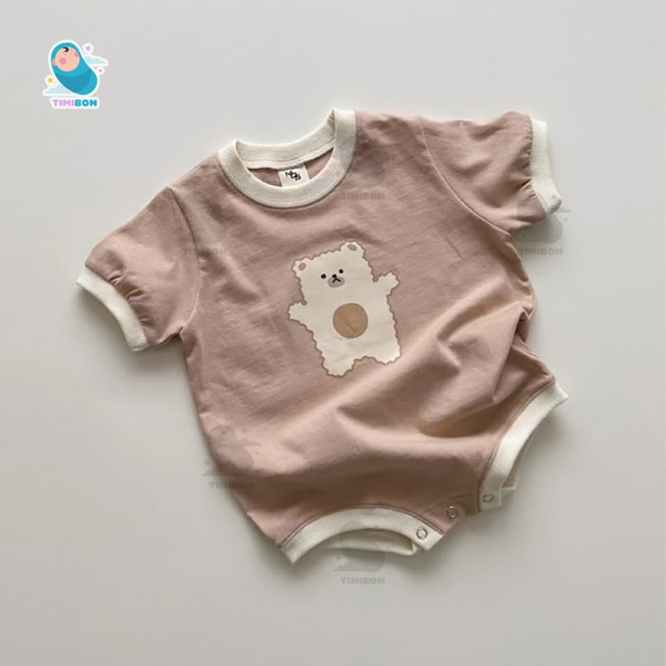 Bodysuit Cho Bé Trai Bé Gái Mẫu Body Chip Gấu Cộc Tay Sơ Sinh Vải Cotton Mềm Mát - [BDCHIP50] - ảnh 7