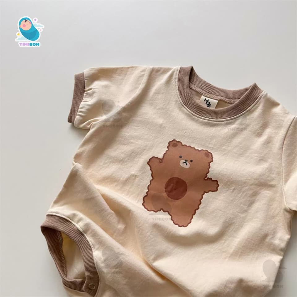 Bodysuit Cho Bé Trai Bé Gái Mẫu Body Chip Gấu Cộc Tay Sơ Sinh Vải Cotton Mềm Mát - [BDCHIP50] - ảnh 5