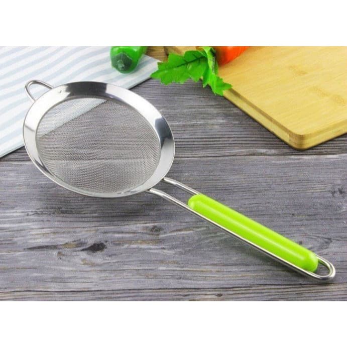Rây lọc thức ăn bằng thép không gỉ an toàn cho bé 8cm - ảnh 2