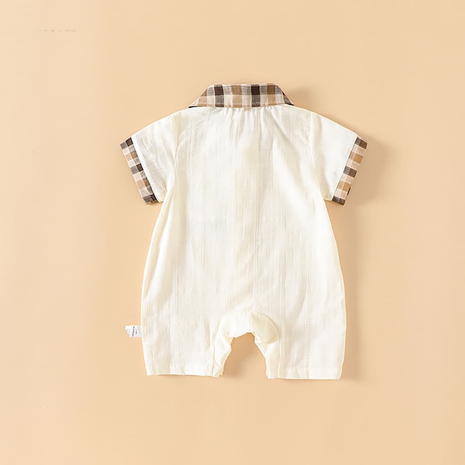 Body Công Tử Cộc Tay Chất Vải Mềm Mịn Bodysuit Cho Bé Trai Dễ Thương Mẫu Quần Áo Sơ Sinh [BDC43] - ảnh 5