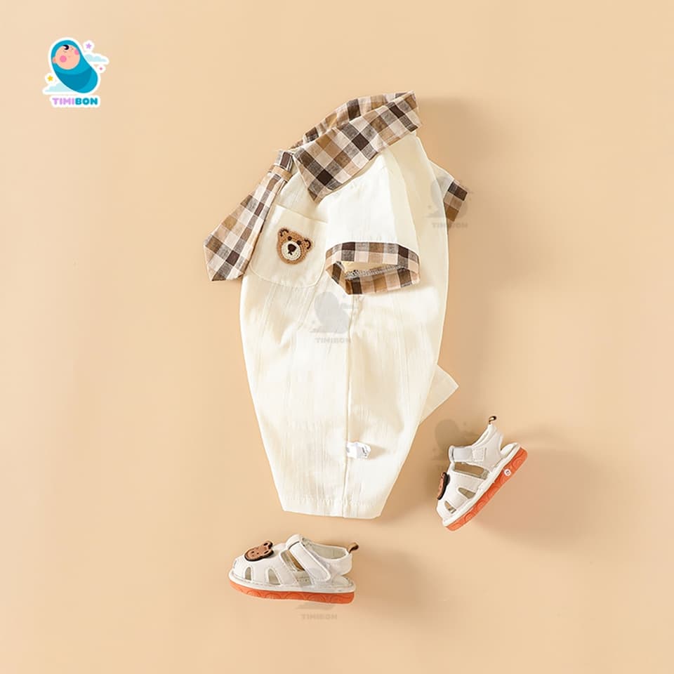 Body Công Tử Cộc Tay Chất Vải Mềm Mịn Bodysuit Cho Bé Trai Dễ Thương Mẫu Quần Áo Sơ Sinh [BDC43] - ảnh 4