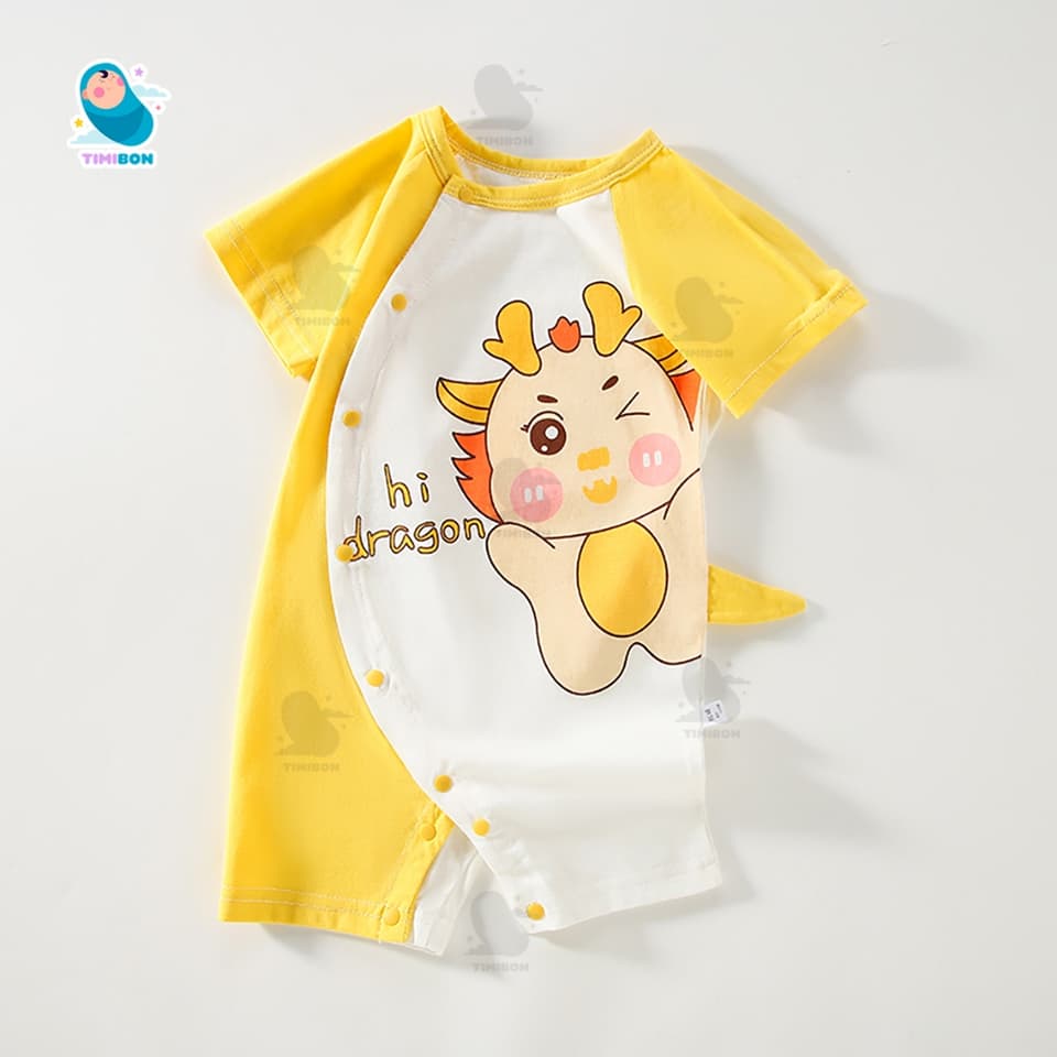 Bodysuit Cộc Tay Cho Bé Body Đùi Cotton Hình Rồng Mẫu Quần Áo Trẻ Em Liền Thân [BDC46] - ảnh 7