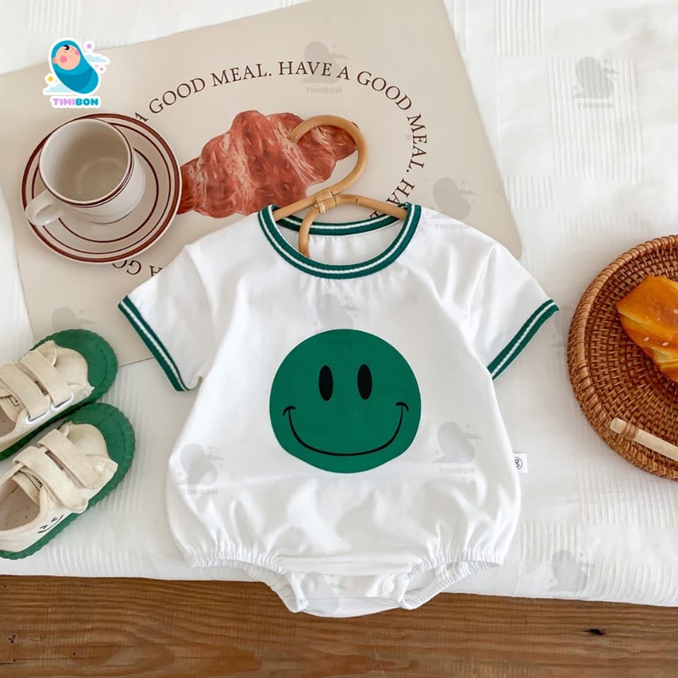 Body Chip Cộc Tay Cotton Mềm Mát Hình Mặt Cười Cho Bé Trai Gái Mẫu Quần Áo Trẻ Em Sơ Sinh - [BDCHIP70] - ảnh 7