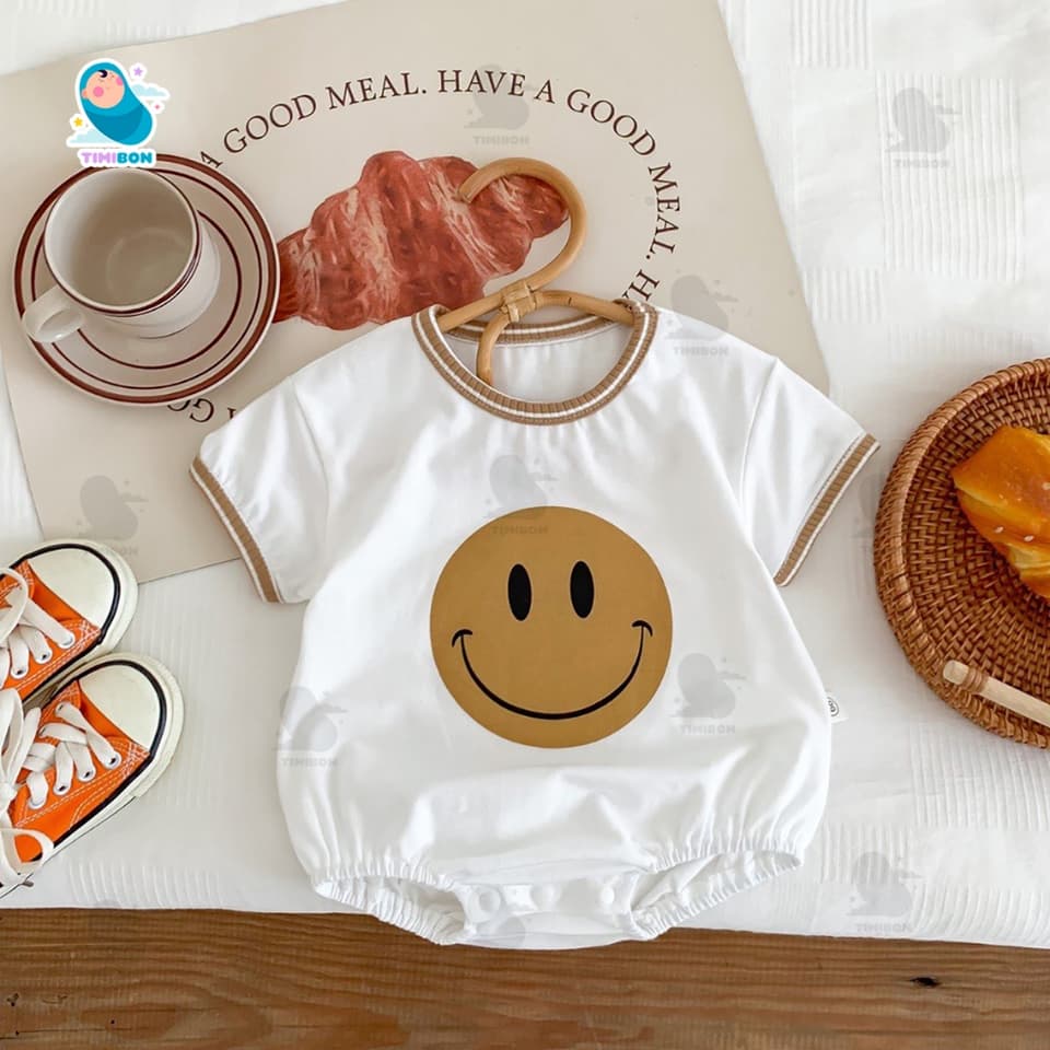 Body Chip Cộc Tay Cotton Mềm Mát Hình Mặt Cười Cho Bé Trai Gái Mẫu Quần Áo Trẻ Em Sơ Sinh - [BDCHIP70] - ảnh 8