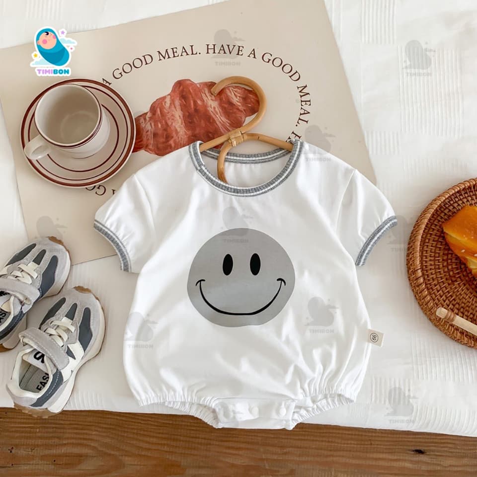 Body Chip Cộc Tay Cotton Mềm Mát Hình Mặt Cười Cho Bé Trai Gái Mẫu Quần Áo Trẻ Em Sơ Sinh - [BDCHIP70] - ảnh 9