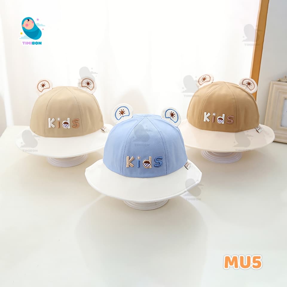 Mũ / Nón Vành Tai Bèo Hình Gấu Dễ Thương Cho Bé Trai Và Gái [MU5] - ảnh 3
