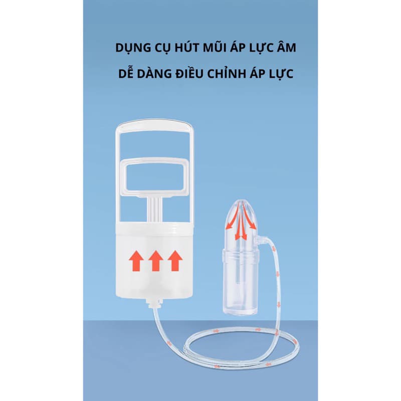 Dụng cụ hút mũi kéo tay thế hệ mới, lực hút mạnh an toàn cho bé, chất liệu nhựa nguyên sinh - ảnh 5