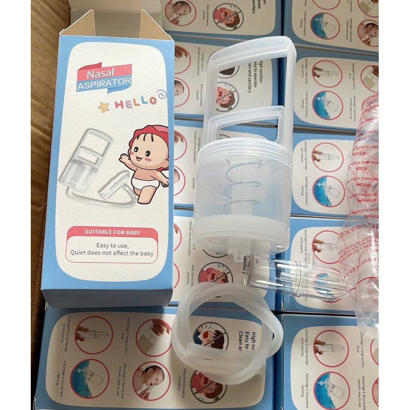 Dụng cụ hút mũi kéo tay thế hệ mới, lực hút mạnh an toàn cho bé, chất liệu nhựa nguyên sinh - ảnh 3