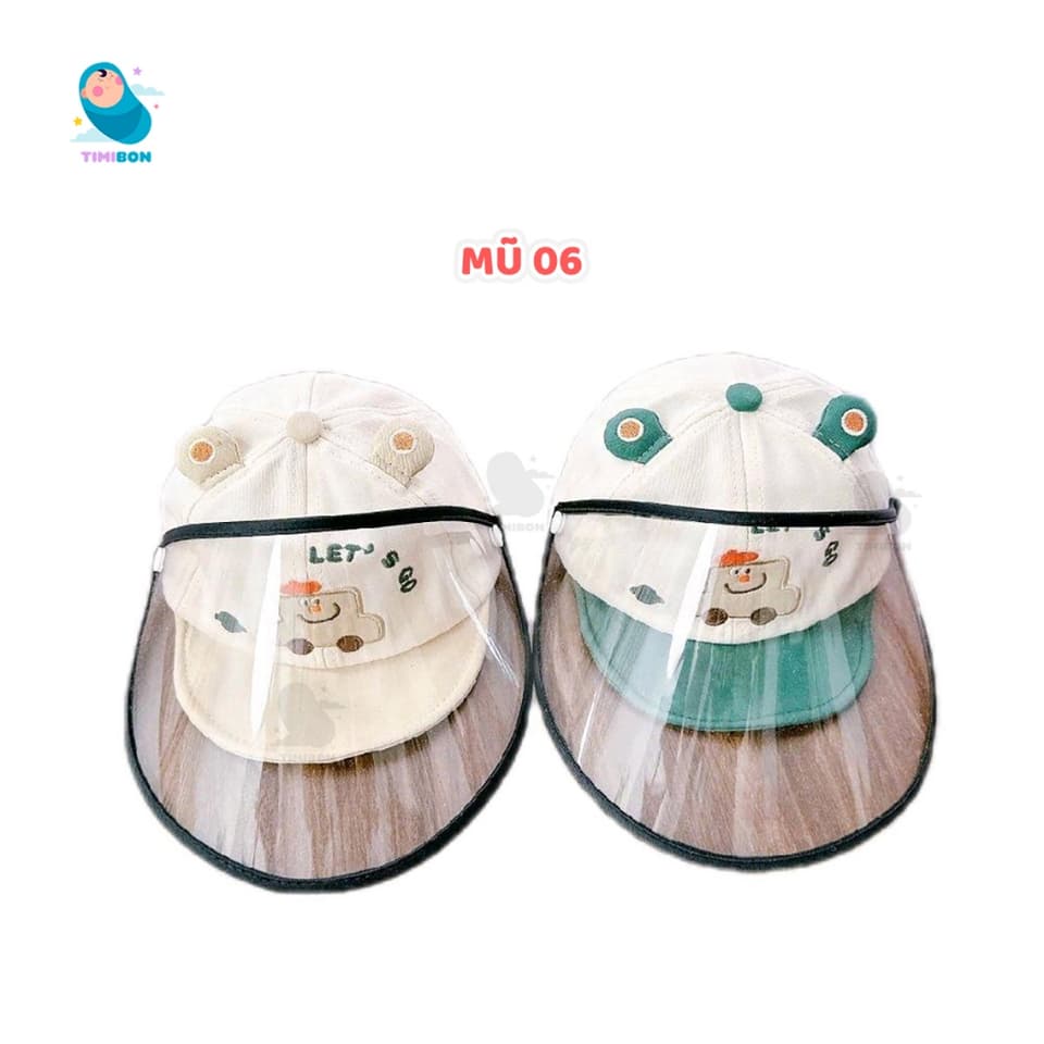 Mũ Chìa Kính Chắn Gió, Chắn Bụi Cho Bé Trai Bé Gái Hình Ô Tô ( từ 6 tháng đến 24 tháng) [MU6] - ảnh 5