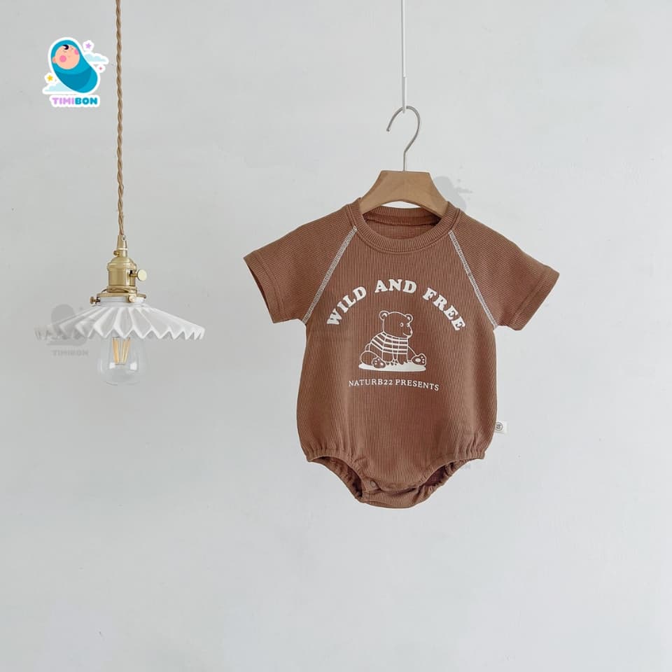 [ Vải Tổ Ong ] Quần Áo Sơ Sinh Body Chip Cộc Tay Bodysuit Cho Bé Trai Gái Hình Gấu Mềm Mát – [BDCHIP64] - ảnh 5