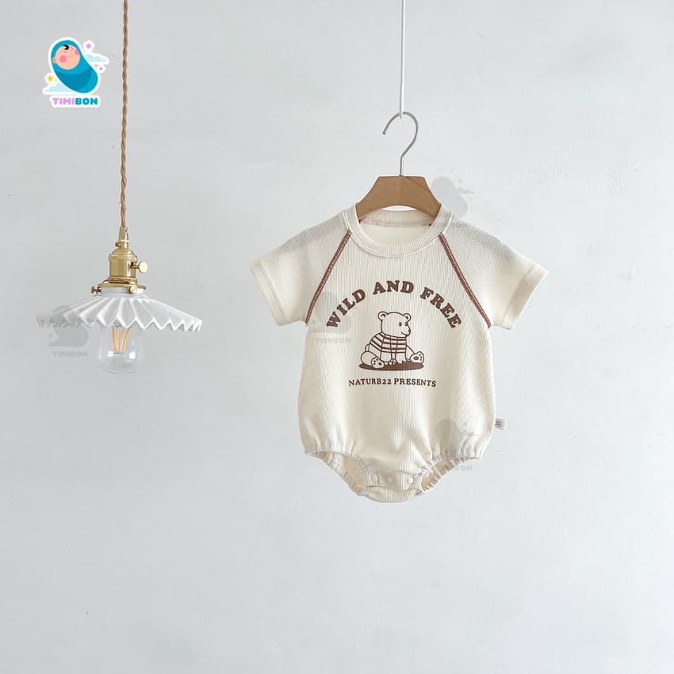 [ Vải Tổ Ong ] Quần Áo Sơ Sinh Body Chip Cộc Tay Bodysuit Cho Bé Trai Gái Hình Gấu Mềm Mát – [BDCHIP64] - ảnh 7